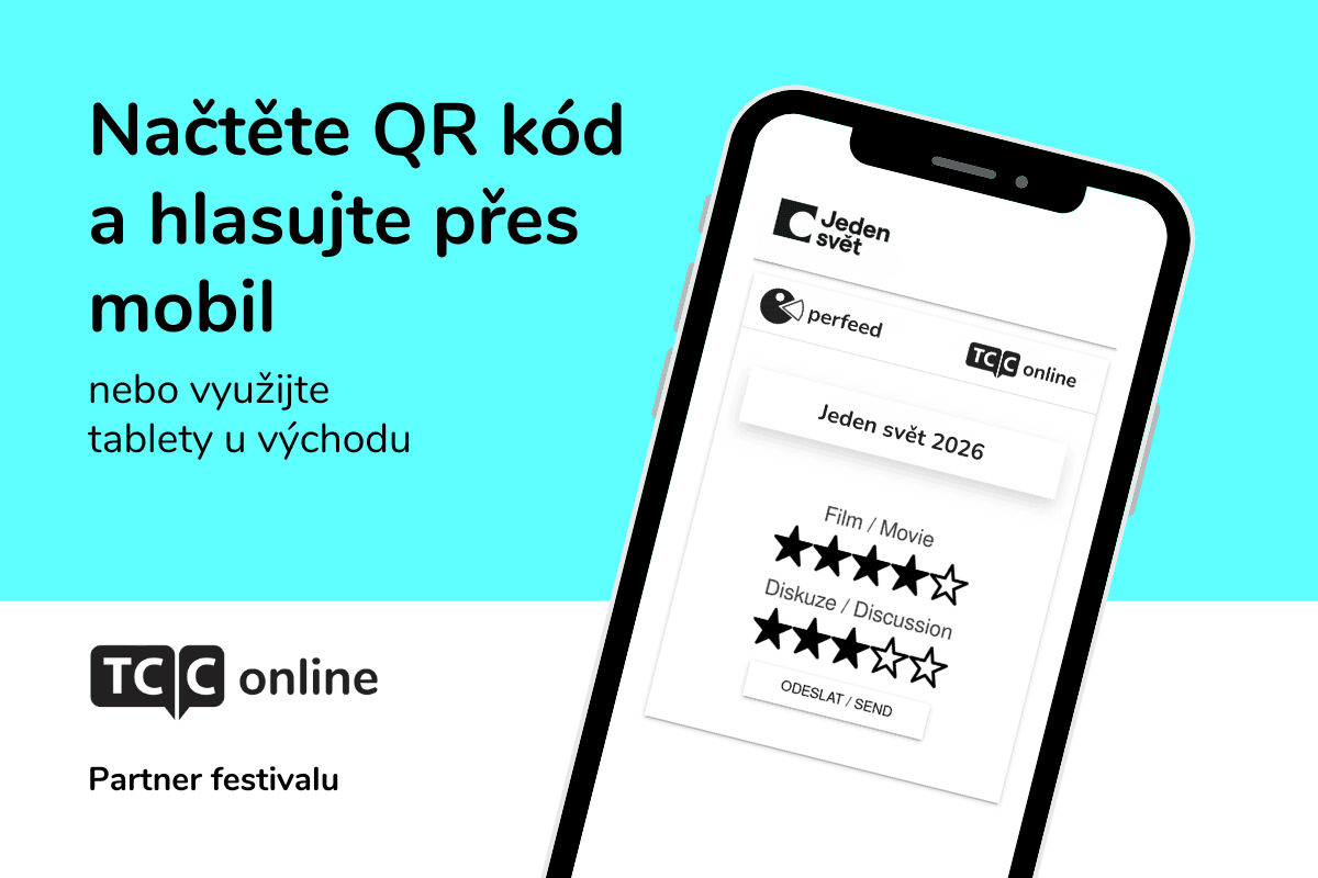 Princip hlasování na festivalu Jeden svět 2026 s pomocí online nástroje Perfeed od TCC online