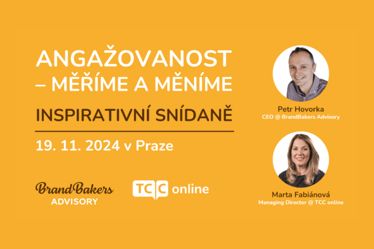 Angažovanost – měříme a měníme, pozvánka na inspirativní snídani