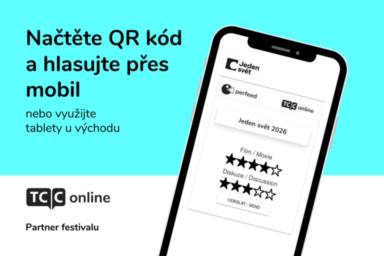 Princip hlasování na festivalu Jeden svět 2026 s pomocí online nástroje Perfeed od TCC online